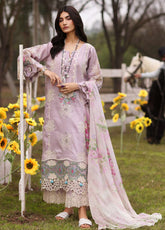 Kahf Festive Luxury Embroidered Lawn 3 Piece Unstitched Suit K24FLL-08B ELAYA